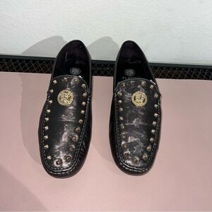 Platini Men's Brown Reflector Loafers Size 13 Gold‎